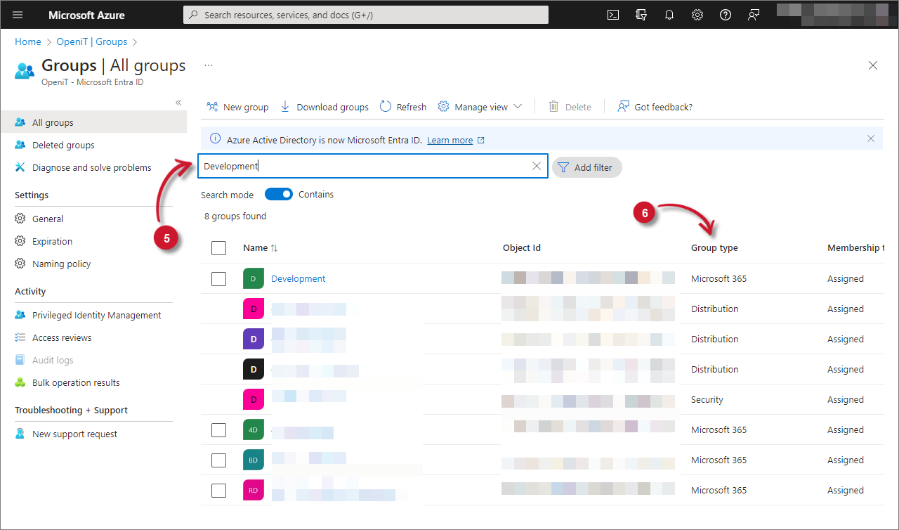 Analysis Server Post-Installation Configuration: Azure Active Directory Group Type