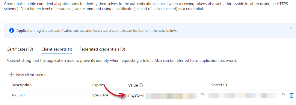 Analysis Server Post-Installation Configuration: Application Secrets