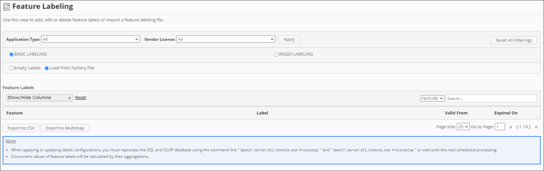 Analysis Server Troubleshooting: No loaded data in Labeling