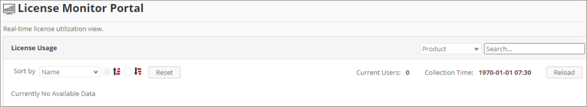 Analysis Server Troubleshooting: License Monitor Portal