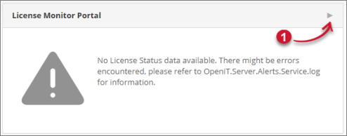 Analysis Server Troubleshooting: License Monitor Portal Shortcut