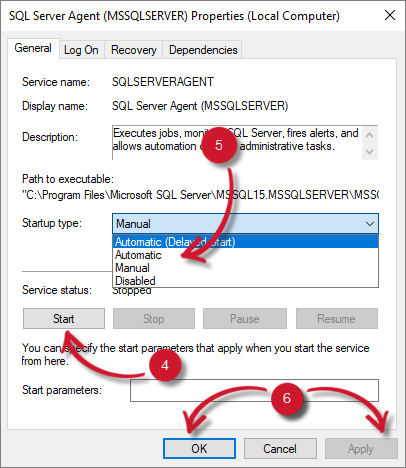 SQL Server Agent - Properties