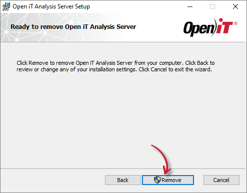 Analysis Server Uninstall: Remove