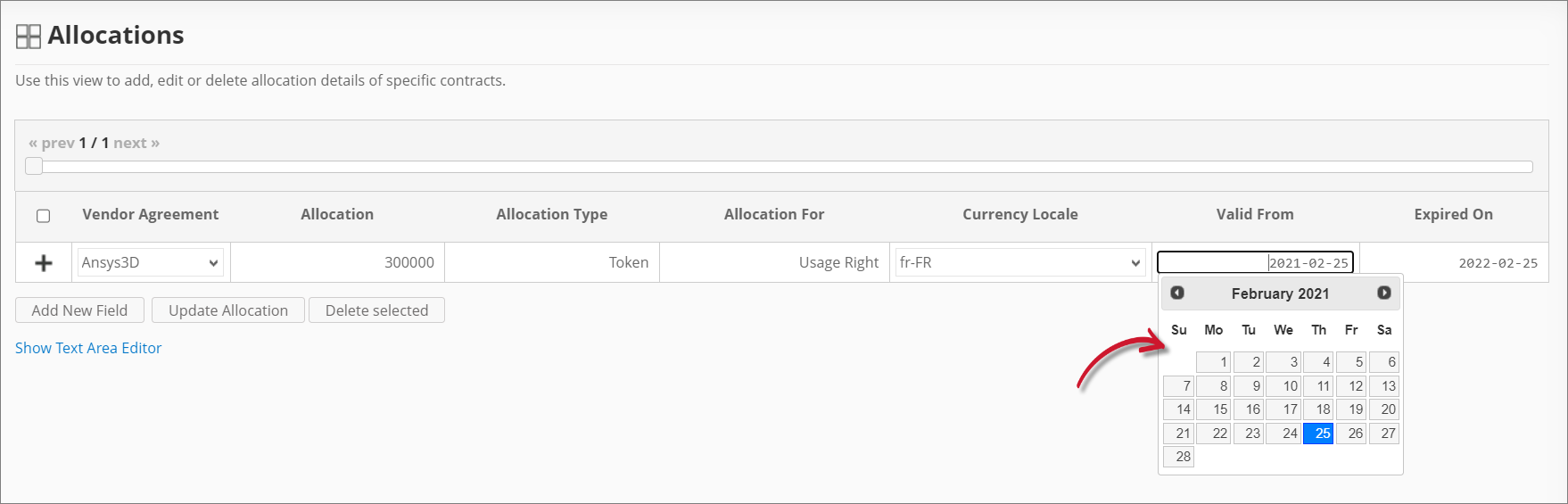 Analysis Server Allocations: Adding the Validity