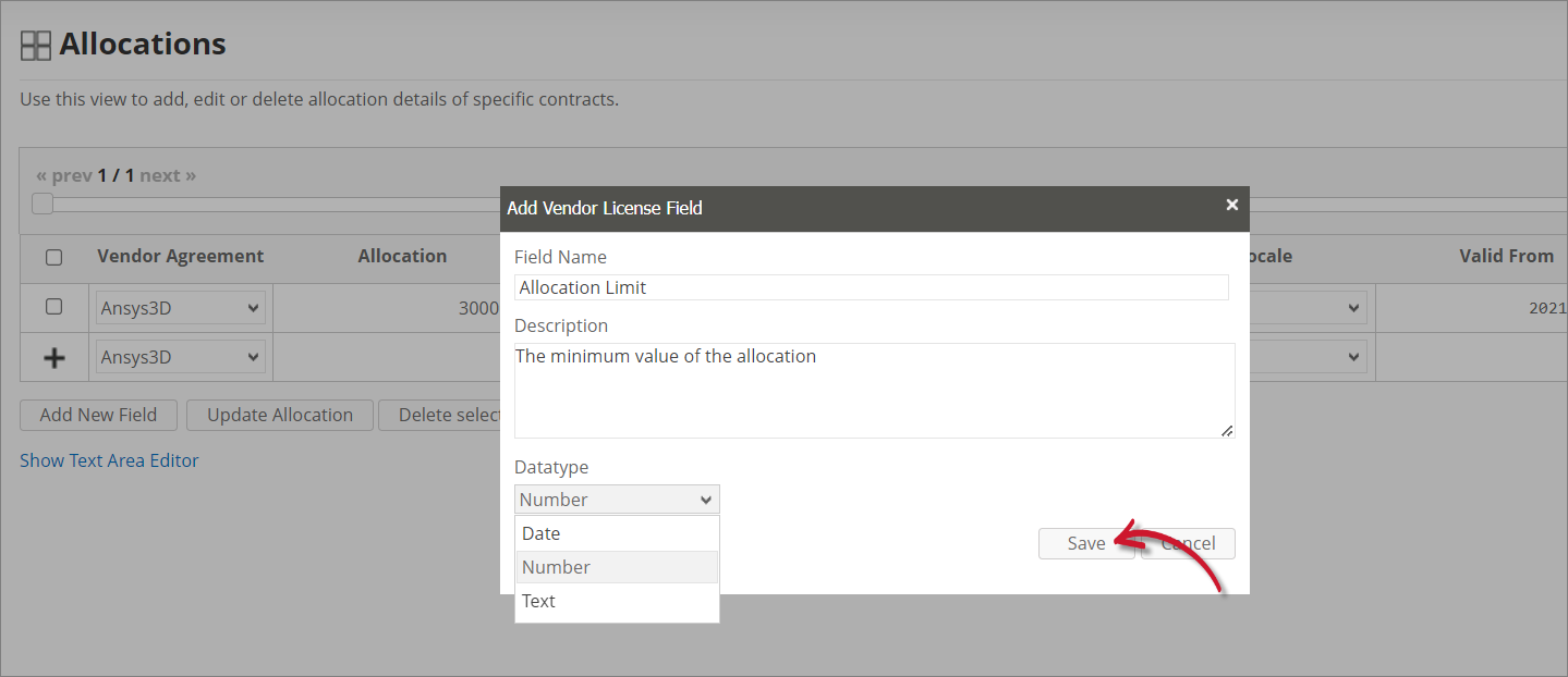 Analysis Server Allocations: Saving the New Field