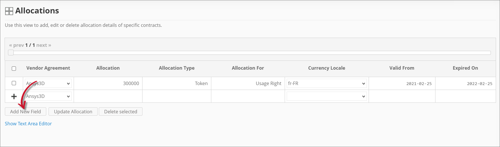 Analysis Server Allocations: Adding a New Field