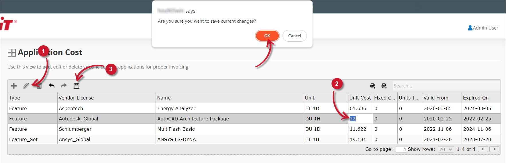 Analysis Server Application Cost: Updating a Record