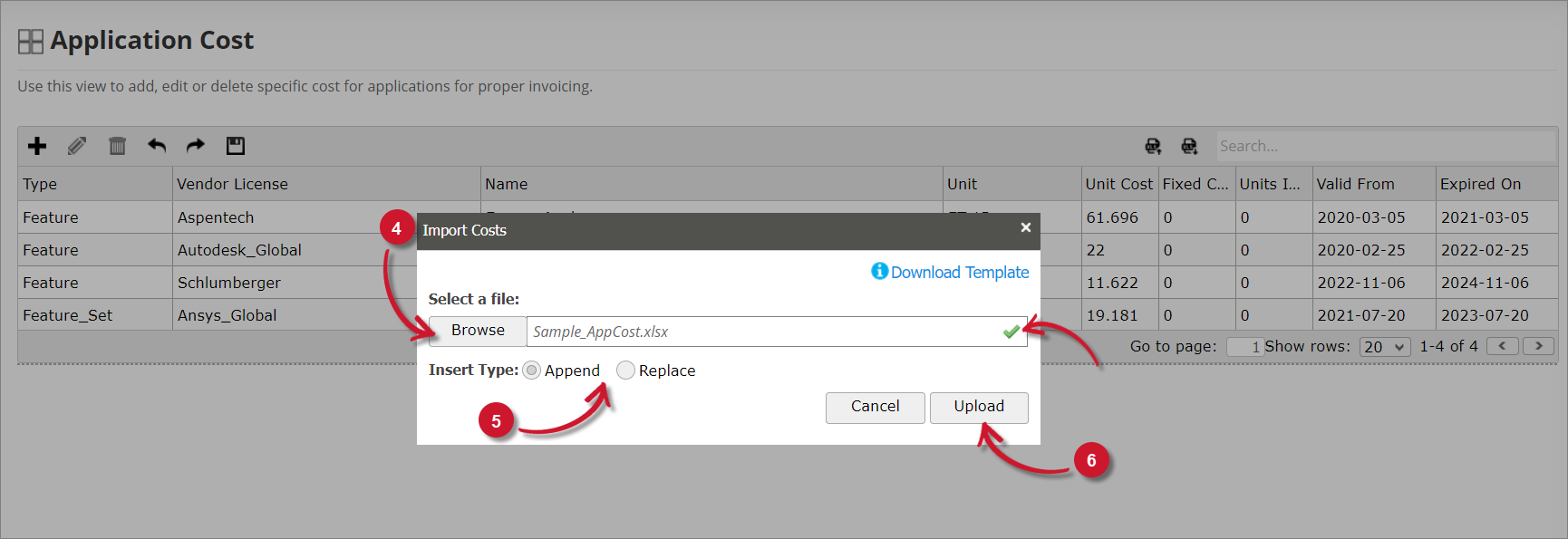 Analysis Server Application Cost: Importing Records