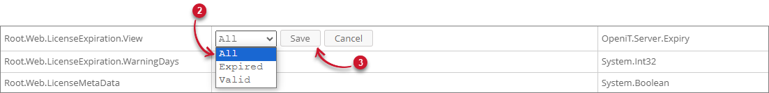 Setting Root.Web.LicenseExpiration.View