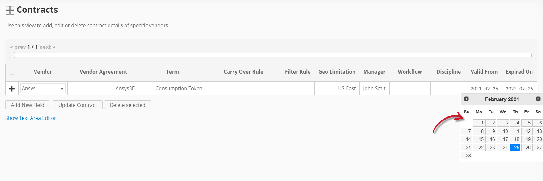 Analysis Server Contracts: Adding the Validity