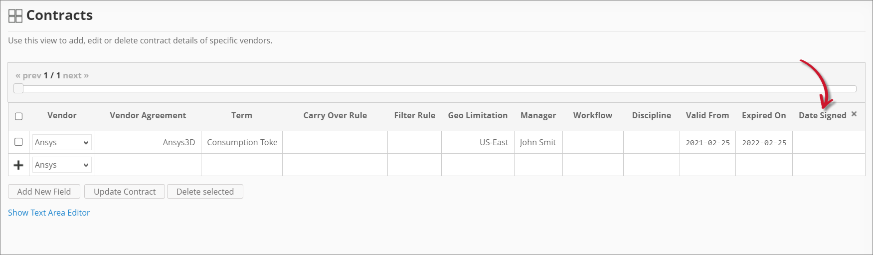 Analysis Server Contracts: New Field