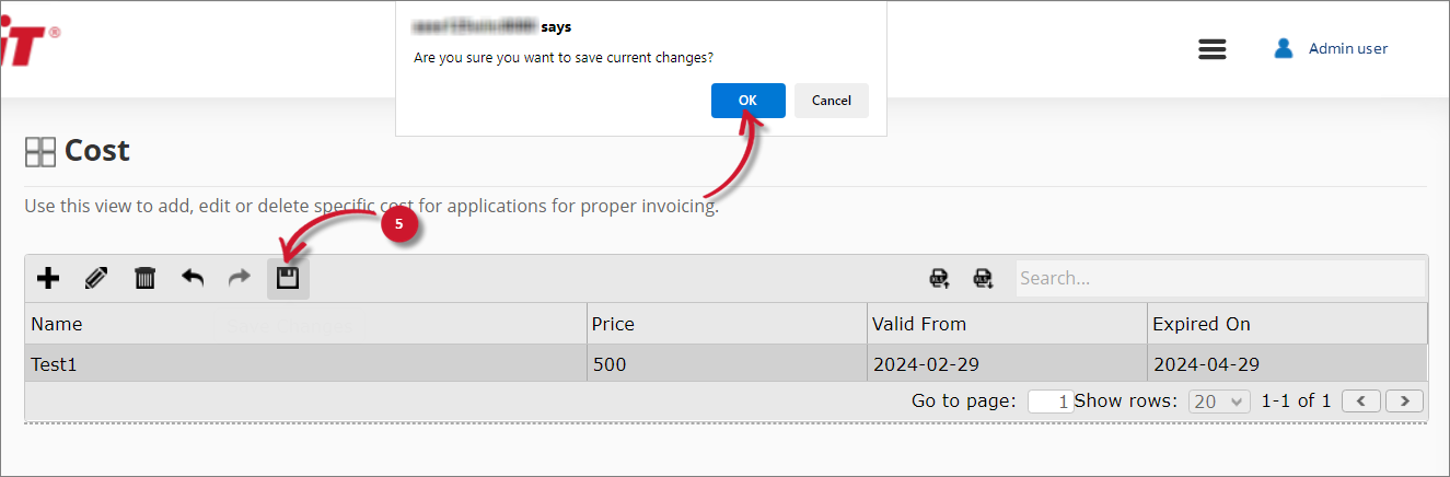 Analysis Server Cost: Save Record