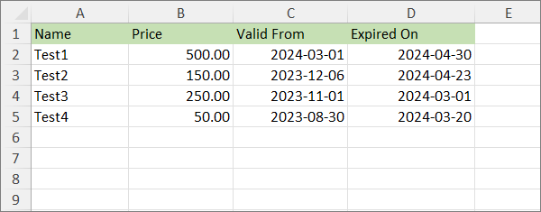 Analysis Server Cost: Template