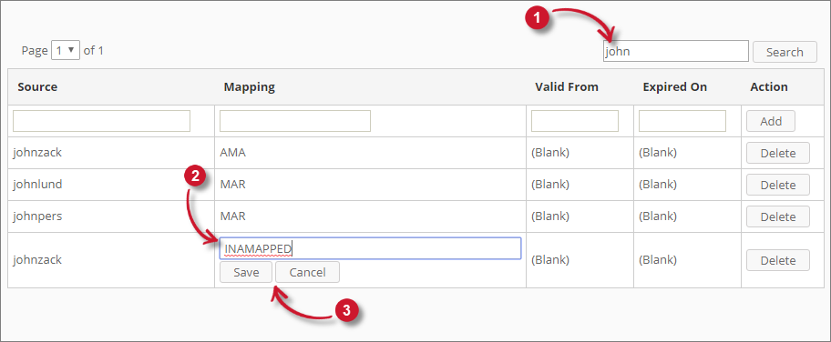  Analysis Server Mappings: Update Mappings