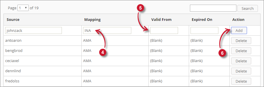  Analysis Server Mappings: New Mappings