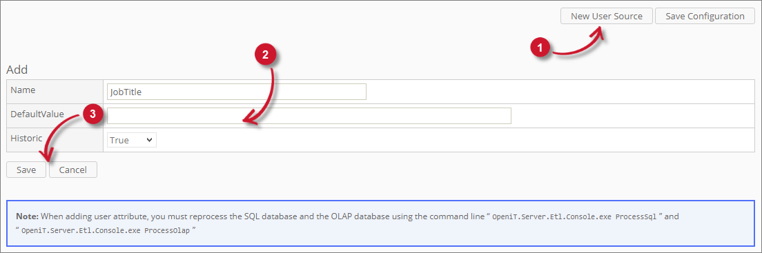  Analysis Server Mapping Sources: Adding New User Source