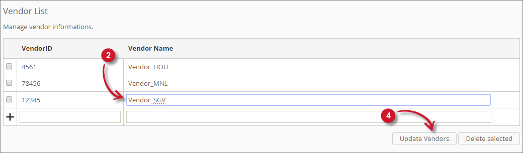  Analysis Server License Metadata: Updating Vendors