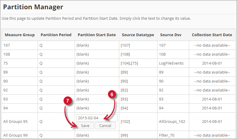  Analysis Server Administration: Save Partition Manager