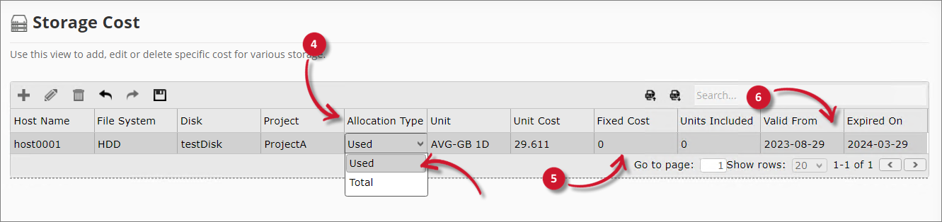  Analysis Server Storage Cost: Adding a Record