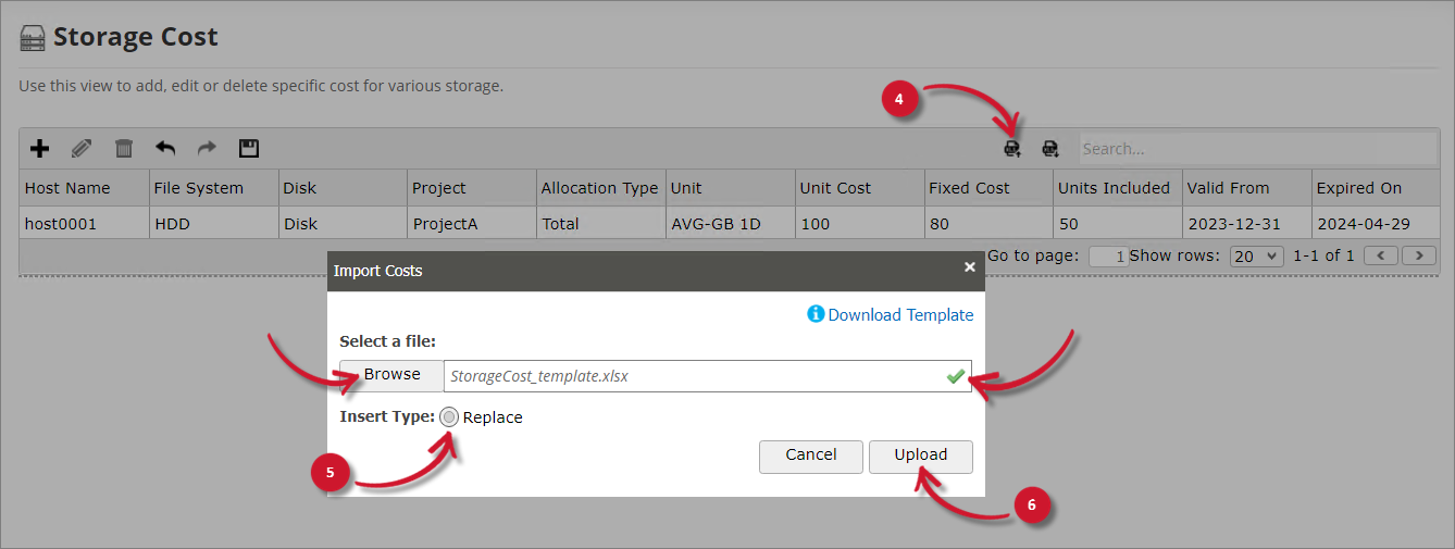 Analysis Server Storage Cost: Importing Records