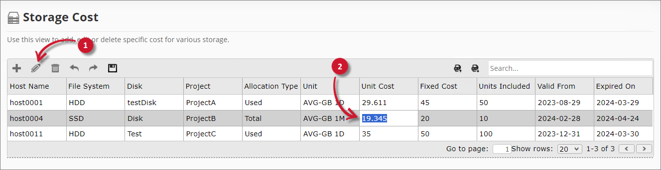 Analysis Server Storage Cost: Updating a Record