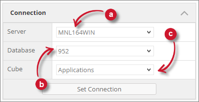  Analysis Server Analysis Console: Connection