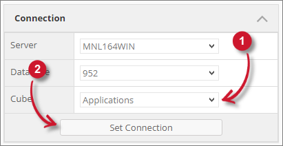  Analysis Server Analysis Console: Switching OLAP Cube