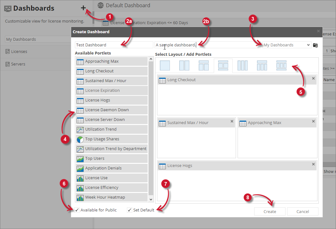  Analysis Server License Usage Dashboard: Creation