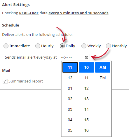 Analysis Server License Usage Portlet: Approaching Max Alert Settings Daily