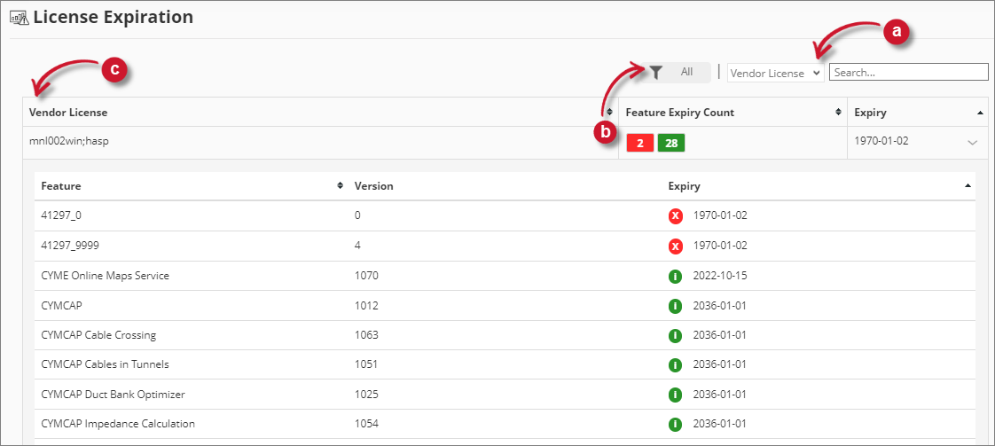  Analysis Server Home - License Expiration