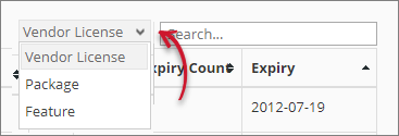 License Expiration Search Filter