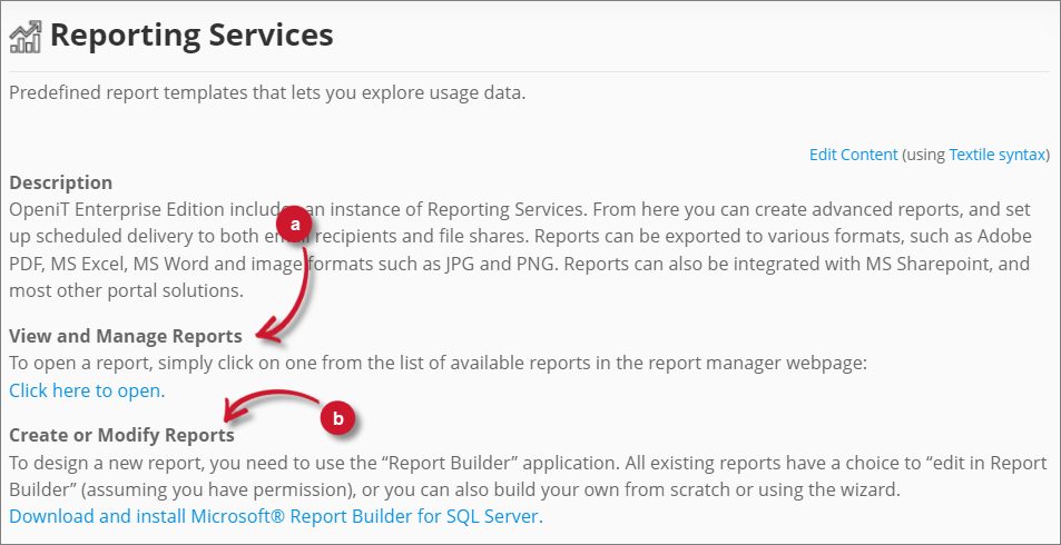  Analysis Server Reporting