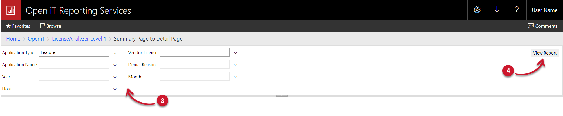 Summary page to detail page Parameters