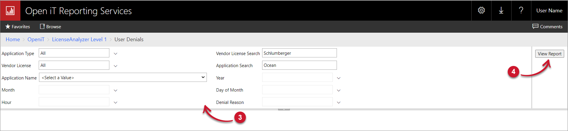 User Denials Parameters