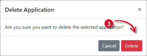 Delete Applications