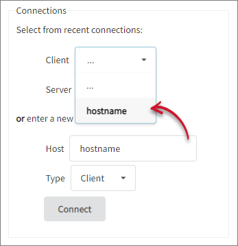 Connecting to Existing v6 Client