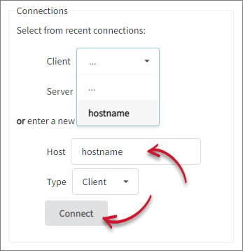 Connecting to New v6 Client