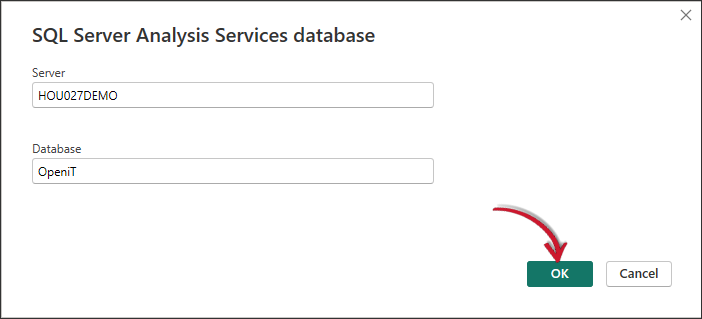 Power BI: Specifying the Server