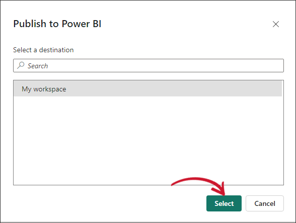 Power BI: Publish to Power BI