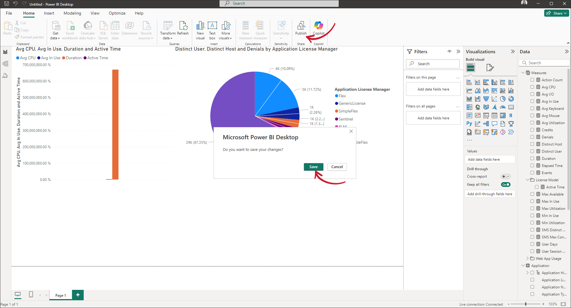 Power BI: Publishing a Report