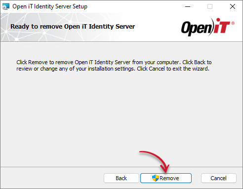 Identity Server Uninstallation: Remove