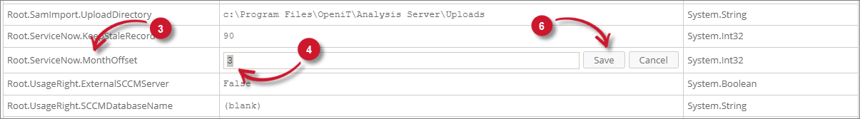 ServiceNow Integration: Setting Months Offset