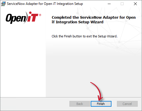 ServiceNow Integration: Installation Complete