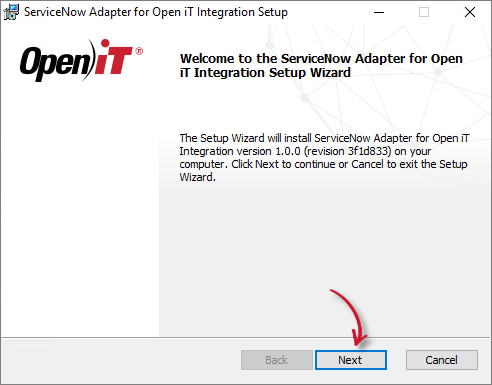 ServiceNow Integration: Installation Wizard