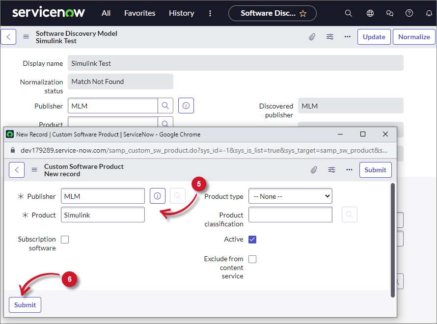 ServiceNow Integration: LicenseAnalyzer Deployment Verification - New Product Normalization Form