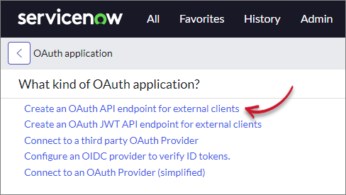 ServiceNow Integration: Create an OAuth API Endpoint for External Clients