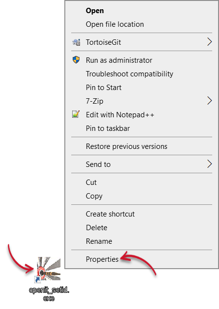 Shortcut Properties