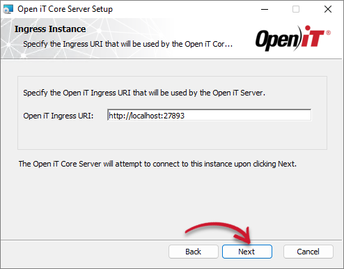 WCS Installation: Ingress Instance